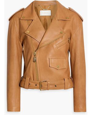 Zimmermann Leather Biker Jacket - Brown