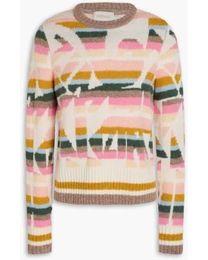 Zimmermann Jacquard-knit Wool-blend Jumper - Multicolour