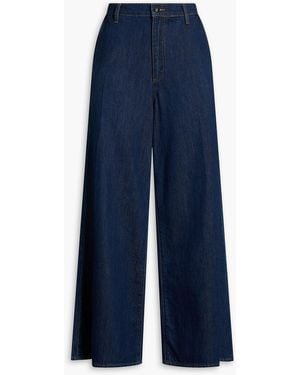 PAIGE Cameron High-Rise Wide-Leg Jeans - Blue