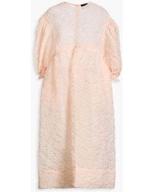 Simone Rocha Ruffled Organza Midi Dress - Pink