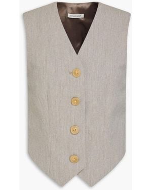 By Malene Birger Slub Woven Vest - Grey