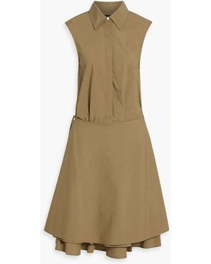 Proenza Schouler Cindy Layered Cotton-Poplin Shirt Dress - Natural