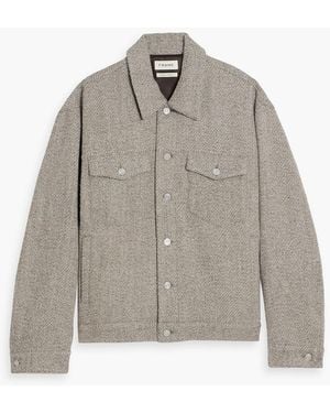 FRAME Wool And Alpaca-Blend Tweed Jacket - Natural