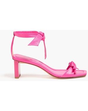 Alexandre Birman Clarita Knotted Leather Sandals - Pink