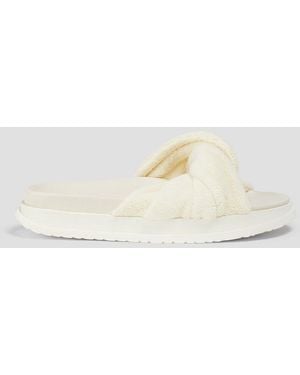Zimmermann Twisted Terry Slides - White