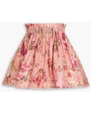 スカート ZIMMERMANN Two-Tone Silk Tranquillity Mini Skirt Zimmermann Skirts | Australian Designer Collection | Coveti