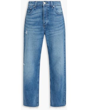 Rag & Bone Dre boyfriend-jeans in distressed-optik - Blau