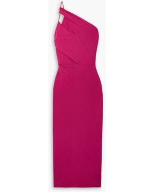 Et Ochs Ruth One-shoulder Ruched Stretch-jersey Midi Dress - Pink