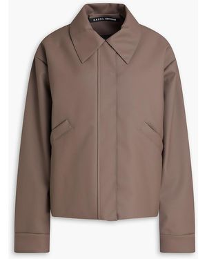 Kassl Rubber Bomber Jacket - Brown