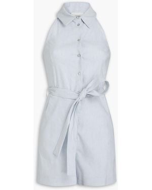 Claudie Pierlot Jackie Linen-Blend Playsuit - White