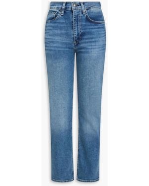 Rag & Bone Wren High-Rise Slim-Leg Jeans - Blue