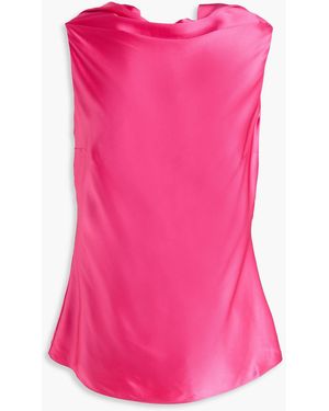 ROKSANDA Maris Silk-satin Top - Pink