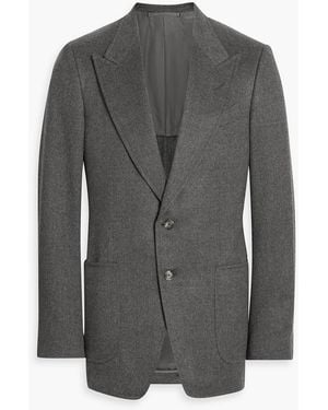 Tom Ford Cashmere-Felt Blazer - Gray