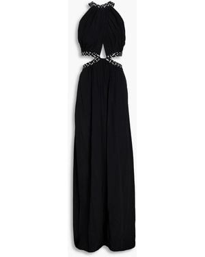 Diane von Furstenberg Elizabeth maxikleid aus cady mit cut-outs - Schwarz