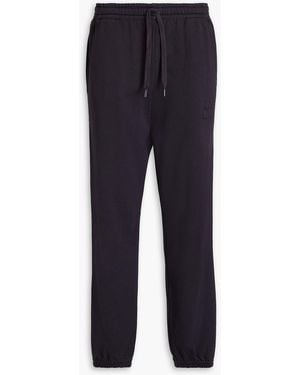 Isabel Marant Maloni Cotton-blend Fleece Track Pants - Blue