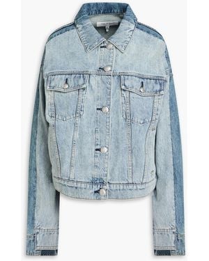 Rag & Bone Ryan Two-Tone Denim Jacket - Blue