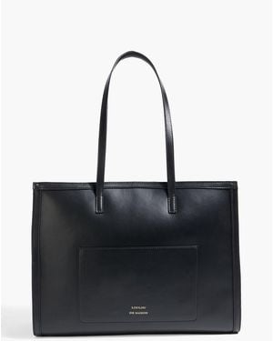 Loulou de Saison Anyla Leather Tote - Black