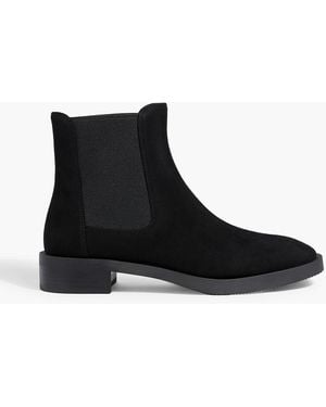Stuart Weitzman Sondra Suede Chelsea Boots - Black