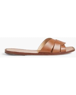 Rachel Zoe Farrow Leather Sandals - White