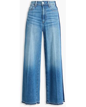 PAIGE Portia High-Rise Wide-Leg Jeans - Blue