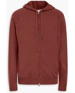 Derek Rose Cashmere Zip-up Hoodie - Red