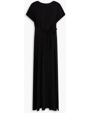 Eileen Fisher Tencel Lyocell-Blend Jersey Maxi Dress - Black