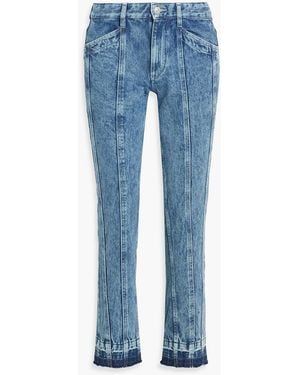 Isabel Marant Sulanoa High-Rise Slim-Leg Jeans - Blue