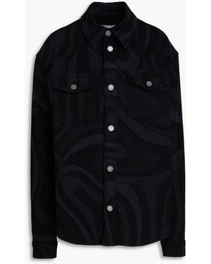 PUCCI Printed Denim Shirt - Black