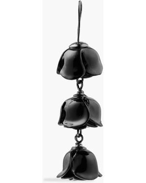 Acne Studios Connie-Tone Enamel Single Earring - Black