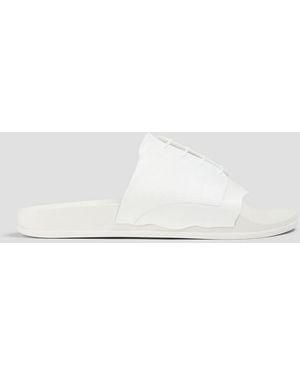 Maison Margiela Lace-Up Pu Slides - White
