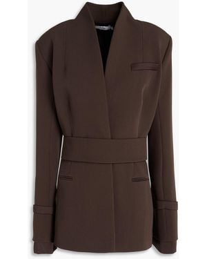 Safiyaa Crepe Blazer - Brown