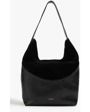 Neous Pavo Suede And Leather Tote - Black