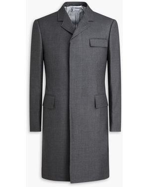 Thom Browne Wool-Twill Coat - Gray