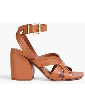 Zimmermann Embellished Leather Sandals - White