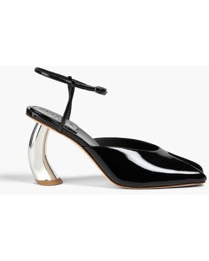 A.W.A.K.E. MODE Sandalen "giustine" aus lackleder - Schwarz