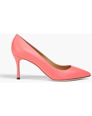 Sergio Rossi Leather Court Shoes - Pink