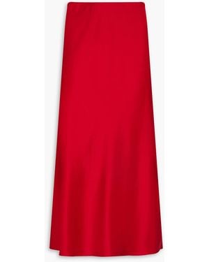 By Malene Birger Boshan Satin Midi Skirt - Red