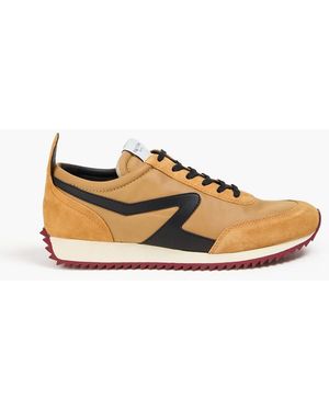 Rag & Bone Retro Runner Suede, Leather And Mesh Trainers - Brown