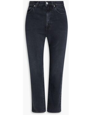 TOTEME Hoch sitzende cropped jeans mit geradem bein - Blau