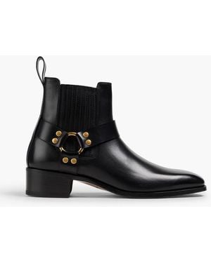 Tom Ford Leather Chelsea Boots - Black
