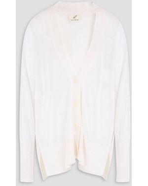 BITE STUDIOS Silk And Cotton-blend Cardigan - White