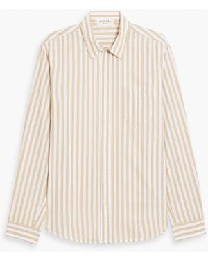Alex Mill Mill Striped Cotton-Poplin Shirt - White