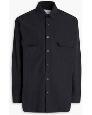 Nanushka Jari Poplin Shirt - Blue