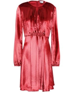 RED Valentino Shirred Velvet Mini Dress