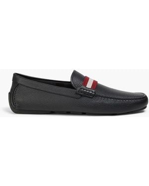 Bally Perthy Pebbled-Leather Driving Shoes - Black