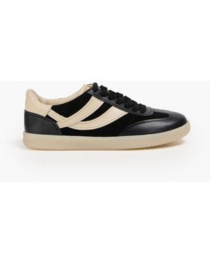 Vince Oasis Suede And Leather Trainers - Black