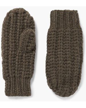 arch4 Vantaa Ribbed Cashmere Mittens - Natural