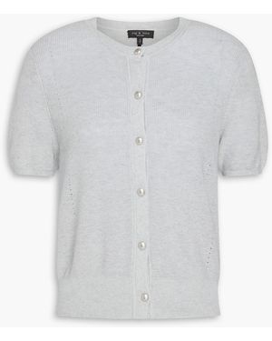 Rag & Bone Dina Cotton-Blend Cardigan - White