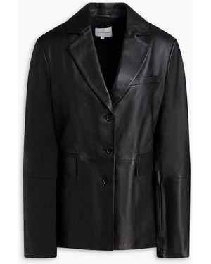 Loulou de Saison Aldo Leather Blazer - Black