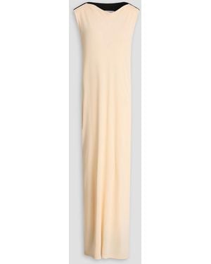 Esse Studios Maca Duo Two-Tone Jersey Midi Dress - White